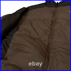 THE NORTH FACE 550 Mens Brown Outdoor Puffer Nuptse Coat Jacket Large (684)
