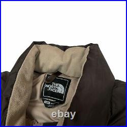THE NORTH FACE 550 Mens Brown Outdoor Puffer Nuptse Coat Jacket Large (684)