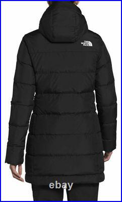THE NORTH FACE Gotham 550 Fill Power Down Hooded Parka Women Black S New Tags