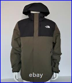THE NORTH FACE MEN LONEPEAK TRICLIMATE 3in1 WATERPROOF JACKET Taupe Green S-XXL