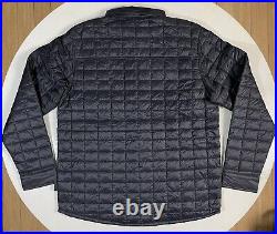 THE NORTH FACE Men Black ThermoBall Eco Snap Float Quilt Shirt Jacket Size XL