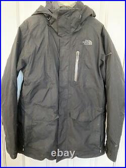 THE NORTH FACE Size MediumTriclimate 3 in 1 Mens Hooded Jacket HyVent Black