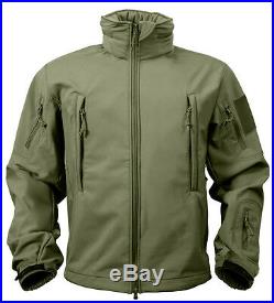 Tactical Soft Shell Jacket Olive Waterproof Windproof Special Ops Rothco 9745