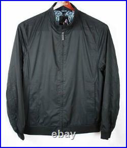 Ted Baker Mens XL Monaco Bomber Jacket Full Zip Coat Rain Resistant Black Casual