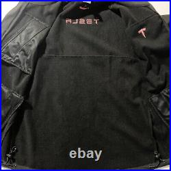 Tesla Motors Soft Shell Black fleece Lined Jacket Full Zip Men's Size medium