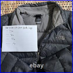 The North Face 550 Goose Down Puffer Jacket Full Zip Black Men's Size Large L
