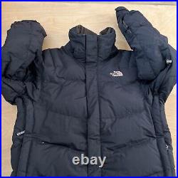 The North Face 600 Puffer Jacket M Black Full Zip Winter Outerwear Recco Ski