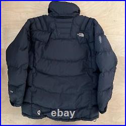 The North Face 600 Puffer Jacket M Black Full Zip Winter Outerwear Recco Ski