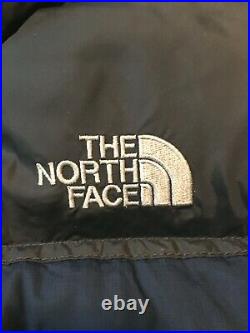The North Face Down Jacket Mens Small Puffer 700 Fill Vintage Down Hood Nuptse