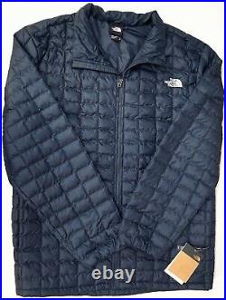 The North Face Full Zip Mens Slim Fit Puffer Navy Blue Jacket NEW $199 NWT
