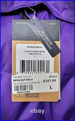 The North Face HIMALAYAN INSULATED DOWN PARKA Peak Purple Sizes M, L, XL