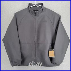 The North Face Jacket Mens XXL Gray Camden Soft Shell Windwall Full Zip Logo New