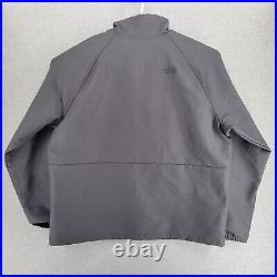 The North Face Jacket Mens XXL Gray Camden Soft Shell Windwall Full Zip Logo New