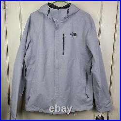 The North Face Men's Dryzzle Jacket Gore-Tex Rain Gray Full Zip Size L