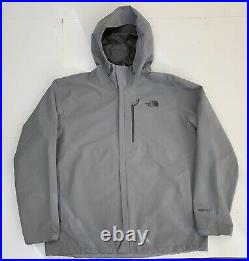 The North Face Men's Dryzzle Jacket Gore-Tex Rain Size 2XL Gray Full Zip XXL
