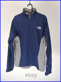 The North Face Men's NYLON APEX Stretch Soft Shell Jacket NAVY BLUE SMALL