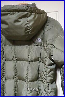 The North Face Metropolis 600 Down Green Parka Coat Puffer S 8 10 Jacket Hooded