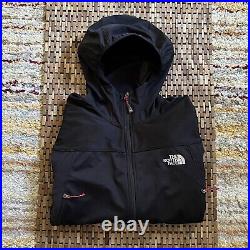The North Face Summit Series Windstopper Soft Shell Hoodie Black Full Zip Large