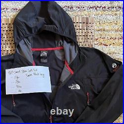 The North Face Summit Series Windstopper Soft Shell Hoodie Black Full Zip Large