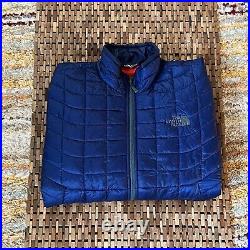 The North Face TNF Thermoball Eco Blue Quilted Puffer Jacket Men's Size Medium M