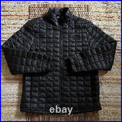 The North Face TNF Thermoball Eco Full Zip Puffer Jacket Black Men's Large L