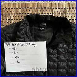 The North Face TNF Thermoball Eco Full Zip Puffer Jacket Black Men's Large L