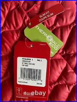 The North Face Thermoball Eco Hoodie Jacket size L $220 TNF Red
