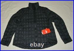 The North Face Women's ThermoBall Crop Jacket Full Zip size L $199 TNF Black