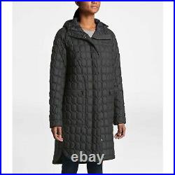 The North Face Women's ThermoBall Duster Jacket Parka Size L $249 Asphalt Grey