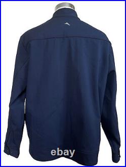 Tommy Bahama Mens Blue Soft Shell Water Resistant NWT New Ace Driver Jacket 1XB