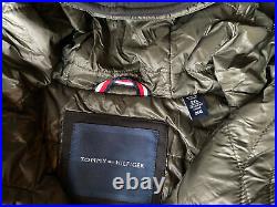 Tommy Hilfiger Double Layer Hooded Bomber Coat Black Mens 2x New With Tags $235