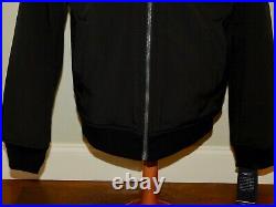 Tommy Hilfiger Water&Wind Resistant Bomber Jacket Black Soft-Shell Hooded Coat M