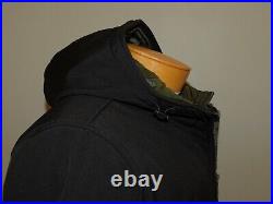 Tommy Hilfiger Water&Wind Resistant Bomber Jacket Black Soft-Shell Hooded Coat M