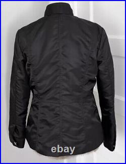 Tory Burch Sargent Pepper Jacket Removable Rabbit-Fur Lining/Vest Black Size XS