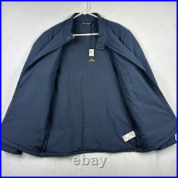 Travis Mathew Seaboard Puffer Jacket Mens Medium Full Zip Mood Indigo Blue NWT