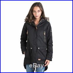 Trespass Clea Womens Waterproof Jacket Ladies Long Rain Coat with Hood