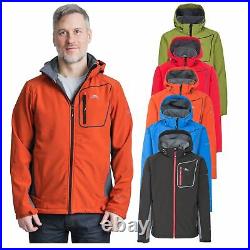 Trespass Mens Softshell Jacket Water Resistant Windproof Outdoor Coat Strathy II