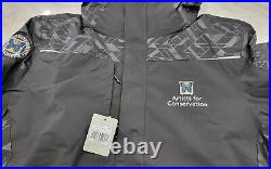 Trimark XL Mens Black Artists for Conservation Karmine Shell Water Proof Coat