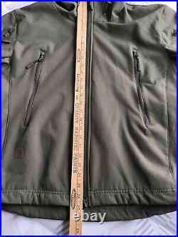 Triple Aught Design Stealth Hoodie Soft Shell Olive Drab Large TAD Gear EUC