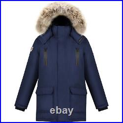 Triple F. A. T. Goose Mens Stratus Waterproof Down Parka with Fur NWT