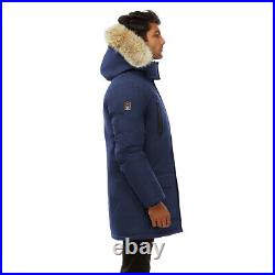 Triple F. A. T. Goose Mens Stratus Waterproof Down Parka with Fur NWT