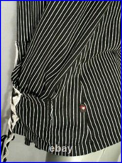 Tripp SkelanimalsBlack Striped Hooded JacketZip UpLaceAppliquesMiss Jr 2XL