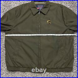 UPS Uniform Jacket Full Zip Windbreaker Dark Brown XL