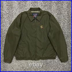 UPS Uniform Jacket Full Zip Windbreaker Dark Brown XL