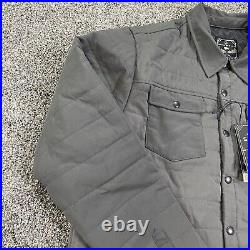 United By Blue Jacket Mens Size Large L Bison Snap Collection Gray Lightweight