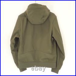 Used Men's C. P. Company 09Cmow042A Khaki Soft Shell Zip Up Hooded Jacket 44