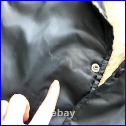 VINTAGE Navy Blue Lined Vintage Jacket Coat Department of State USA Deerfoot LG