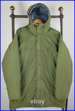 VTG 1979 NORTH FACE Size XL Mens Made in USA Insulated Hood Forest Green Jacket