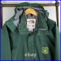 VTG 1989 NORTH FACE x FOREST SERVICE Large Mens GoreTex Green Hooded Jacket