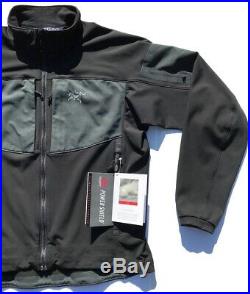 VTG ARCTERYX Canada Gamma MX Jacket Soft Shell Fleece Black Men L LEAF Veilance